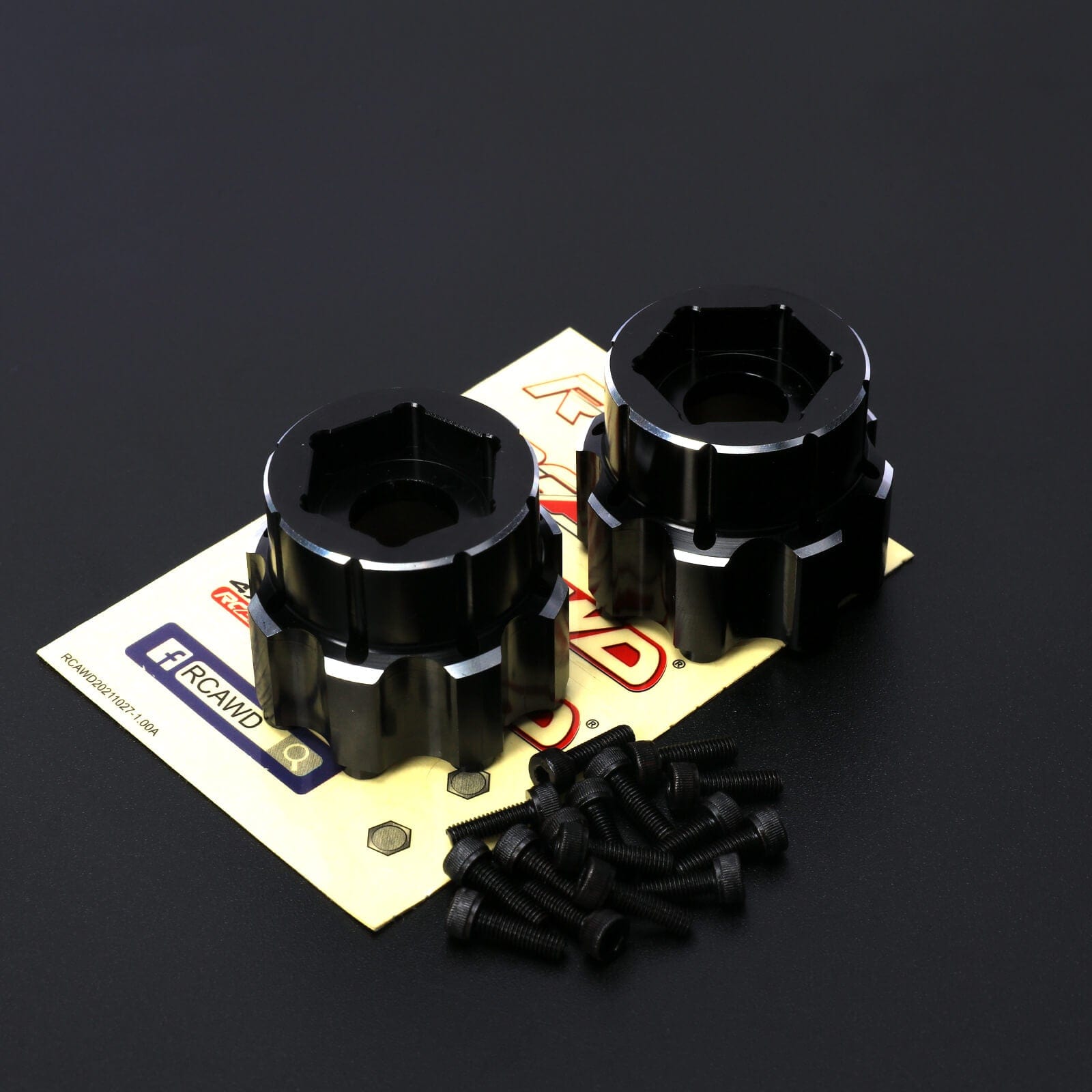 UNIHEX RC Wheel Hex Adapter 1/8 8x32 to 20mm Aluminum Hex Adapters for