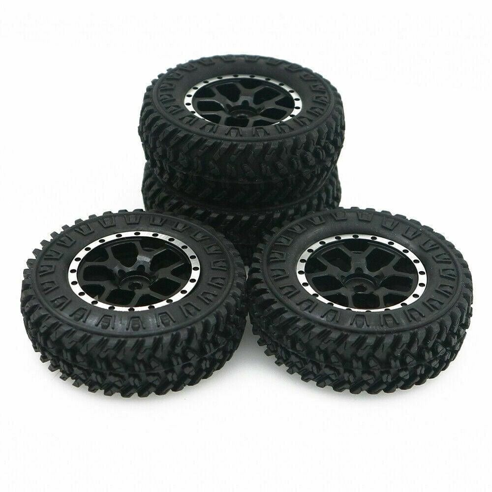 RCAWD Weighted Bead lock Wheel Rims Tires set for 1/24 Axial SCX24 - RCAWD