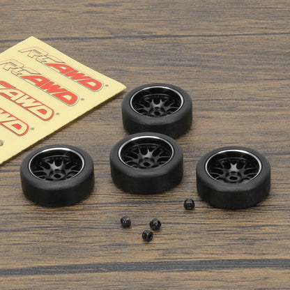 RCAWD WLTOYS K969 K989 P929 Black RCAWD 29*11mm RC Alloy Dirft Rim Wheel Drift Tires for 1/28 Wltoys K969 K989 P929, kyosho mini-Z mini-Q mini-D