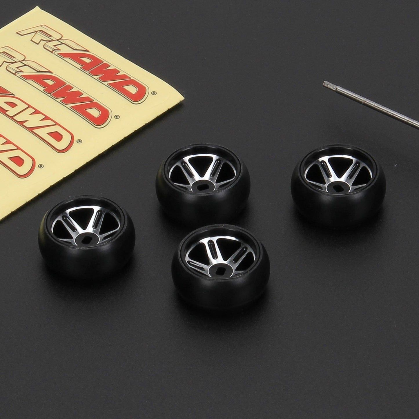 RCAWD WLTOYS K969 K989 P929 Black RCAWD 4pcs 25*11mm RC Drift Wheel Tires for 1/28 Wltoys K969 K989 P929, kyosho mini-Z mini-Q mini-D