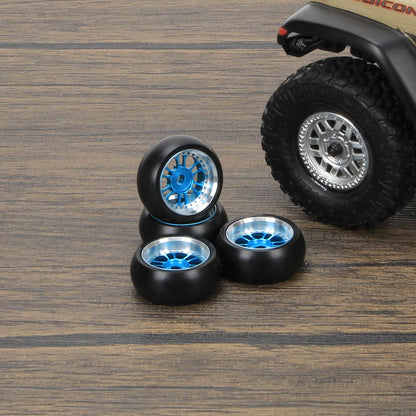 RCAWD WLTOYS K969 K989 P929 Blue RCAWD 27*11mm 12 Spokes RC Drift Wheel Tires for 1/28 Wltoys K969 K989 P929, kyosho mini-Z mini-Q mini-D