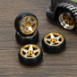 RCAWD WLTOYS K969 K989 P929 Golden / Pentagram 25mm Style RCAWD 4pcs 29*11mm RC Drift Wheel Tires for 1/28 Wltoys K969 K989 P929, kyosho mini-Z mini-Q mini-D