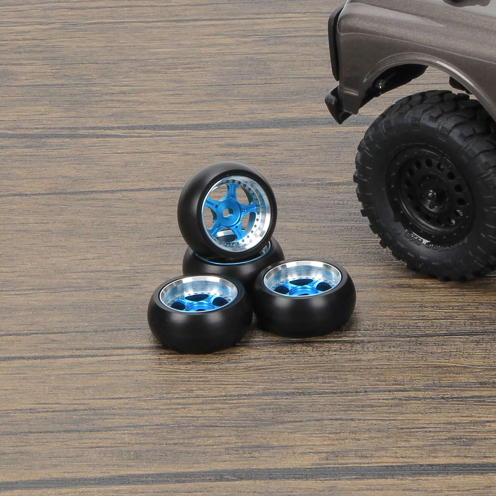 RCAWD 27*11mm RC Drift Wheel Tires for 1/28 Wltoys K969 K989 P929, Kyosho  Mini-Z mini-Q Mini-D