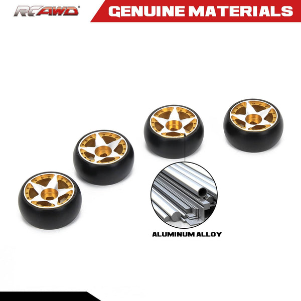 4 RC Drift Reifen – Aluminiumlegierung, Für K969 K989 P929, Mini-Z, Mini-D, Mini-Q