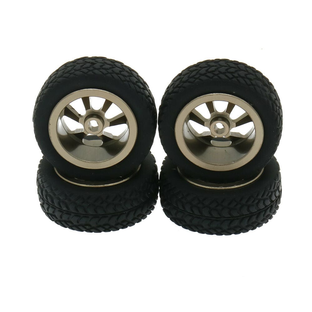 RCAWD WLTOYS K969 K989 P929 RCAWD Alloy Wheel Tire Set K989-53-1 for 1/28 Wltoys K969 K989 P929 4PCS