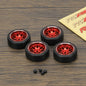 RCAWD WLTOYS K969 K989 P929 Red RCAWD 29*11mm RC Alloy Dirft Rim Wheel Drift Tires for 1/28 Wltoys K969 K989 P929, kyosho mini-Z mini-Q mini-D