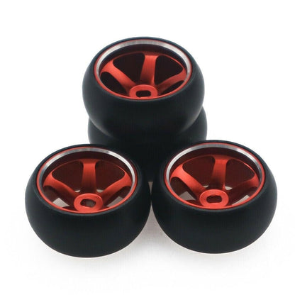 RCAWD WLTOYS K969 K989 P929 Red RCAWD Alloy Rim Drift Wheel 5 Spoke for 1/28 Kyosho Mini-Z Mini-Q Mini-D Wltoys K969 K989 P929