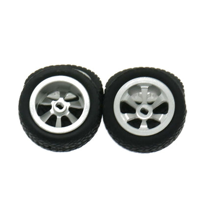 RCAWD WLTOYS K969 K989 P929 Silver RCAWD Alloy Wheel Tire Set K989-53-1 for 1/28 Wltoys K969 K989 P929 4PCS