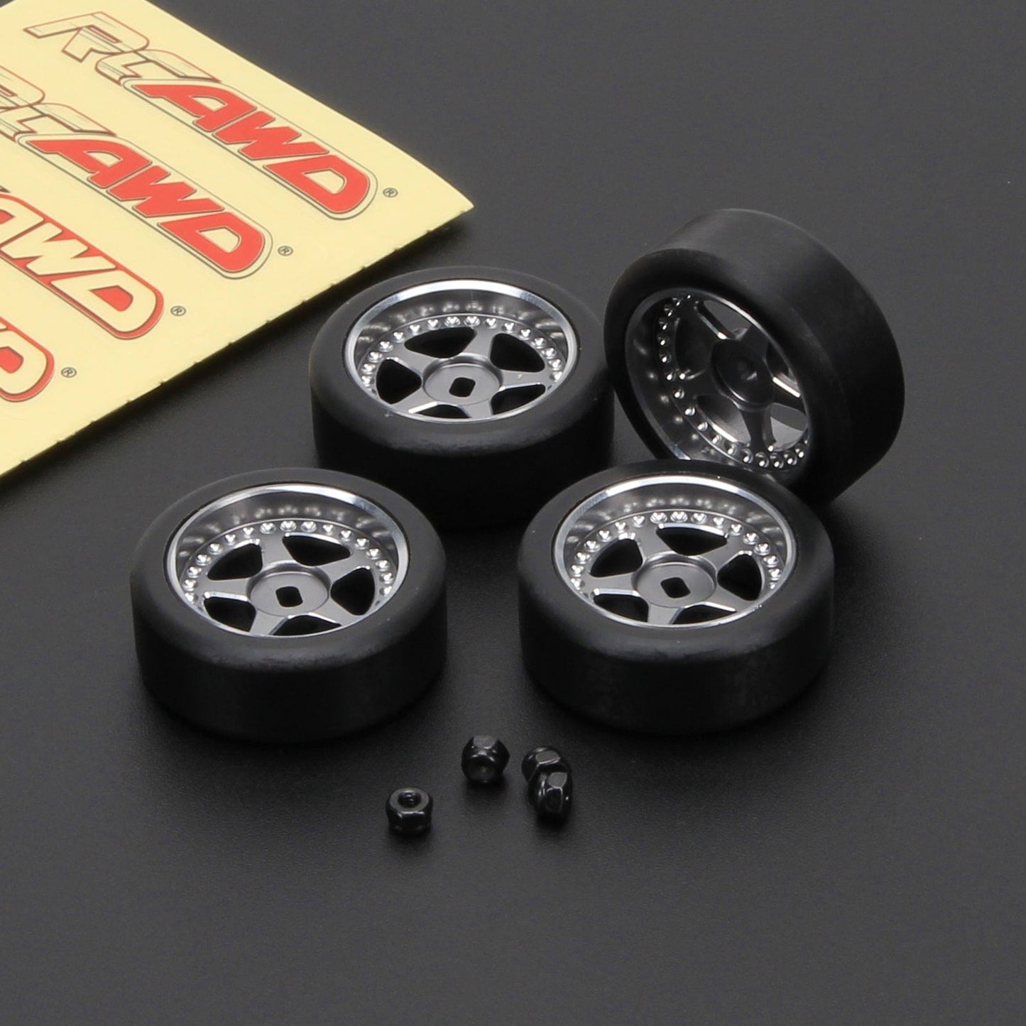 RCAWD WLTOYS K969 K989 P929 TI / Extra Large 29mm Pentagram Style RCAWD 4pcs 29*11mm RC Drift Wheel Tires for 1/28 Wltoys K969 K989 P929, kyosho mini-Z mini-Q mini-D