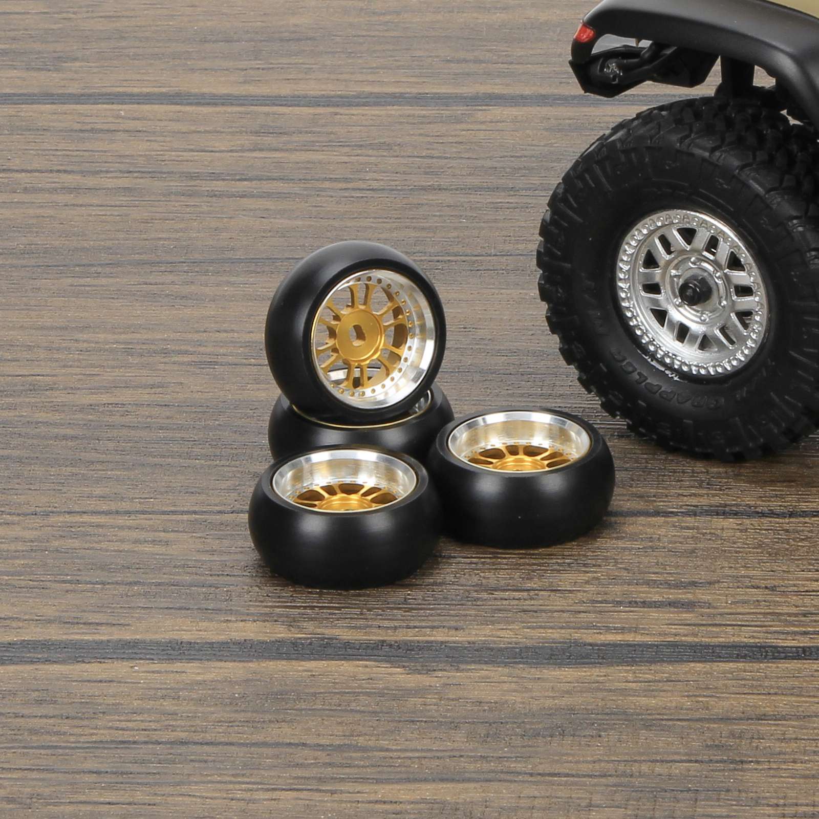 RCAWD 27*11mm 12 Spokes RC Drift Wheel Tires for 1/28 Wltoys K969
