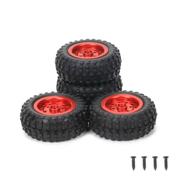 RCAWD 50mm Alloy Wheel Rubber Tire for RC WPL D12 Drift Truck - RCAWD