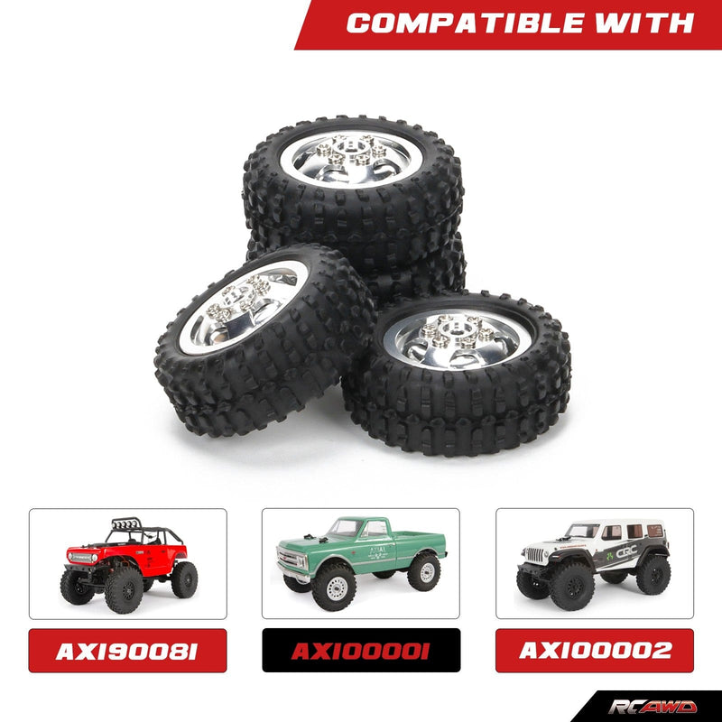 RCAWD 51*20mm Rubber Tire for RC WPL D12 Drift Truck - RCAWD