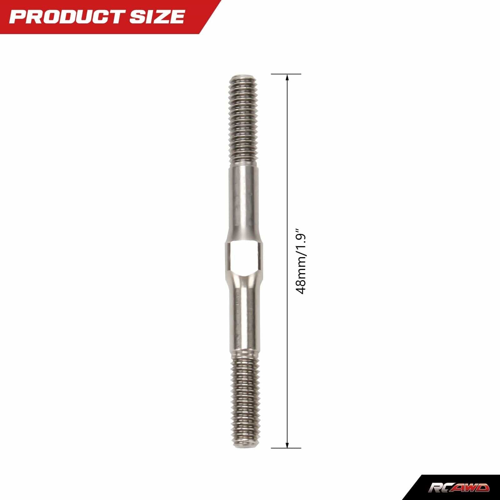 RCAWD ARRMA 3S Turnbuckle Tie Rod Stainless Steel M4*48MM -RCAWD