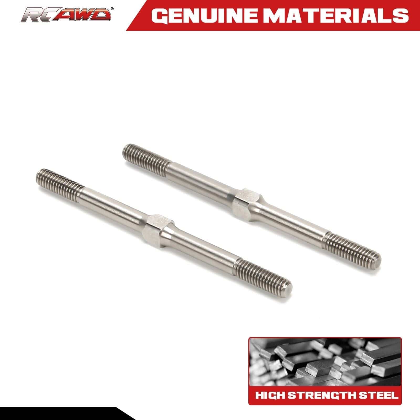 RCAWD ARRMA Kraton 4S BLX Outcast Turnbuckle Tie Rod M4*63MM Stainless Steel -RCAWD