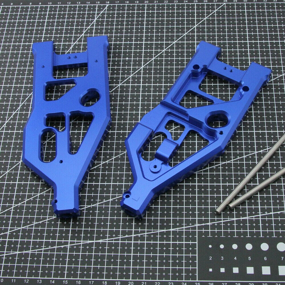 RCAWD ARRMA UPGRADE PARTS Blue RCAWD ARA330589 front lower suspension arms for 1/5 arrma kraton outcast 8S BLX