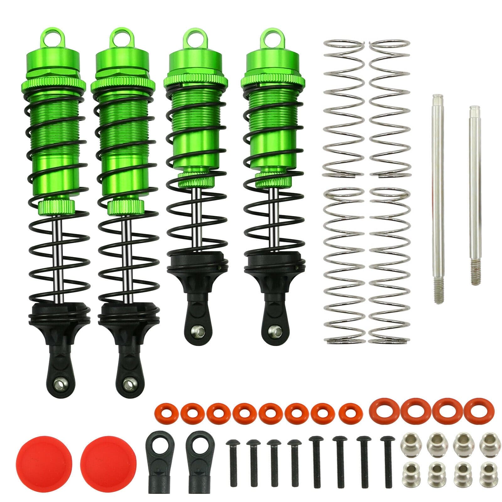 RCAWD ARRMA UPGRADE PARTS Green RCAWD AR330552 Front Rear Shocks For Arrma 1/10 Outcast Kraton 4S BLX 4X4