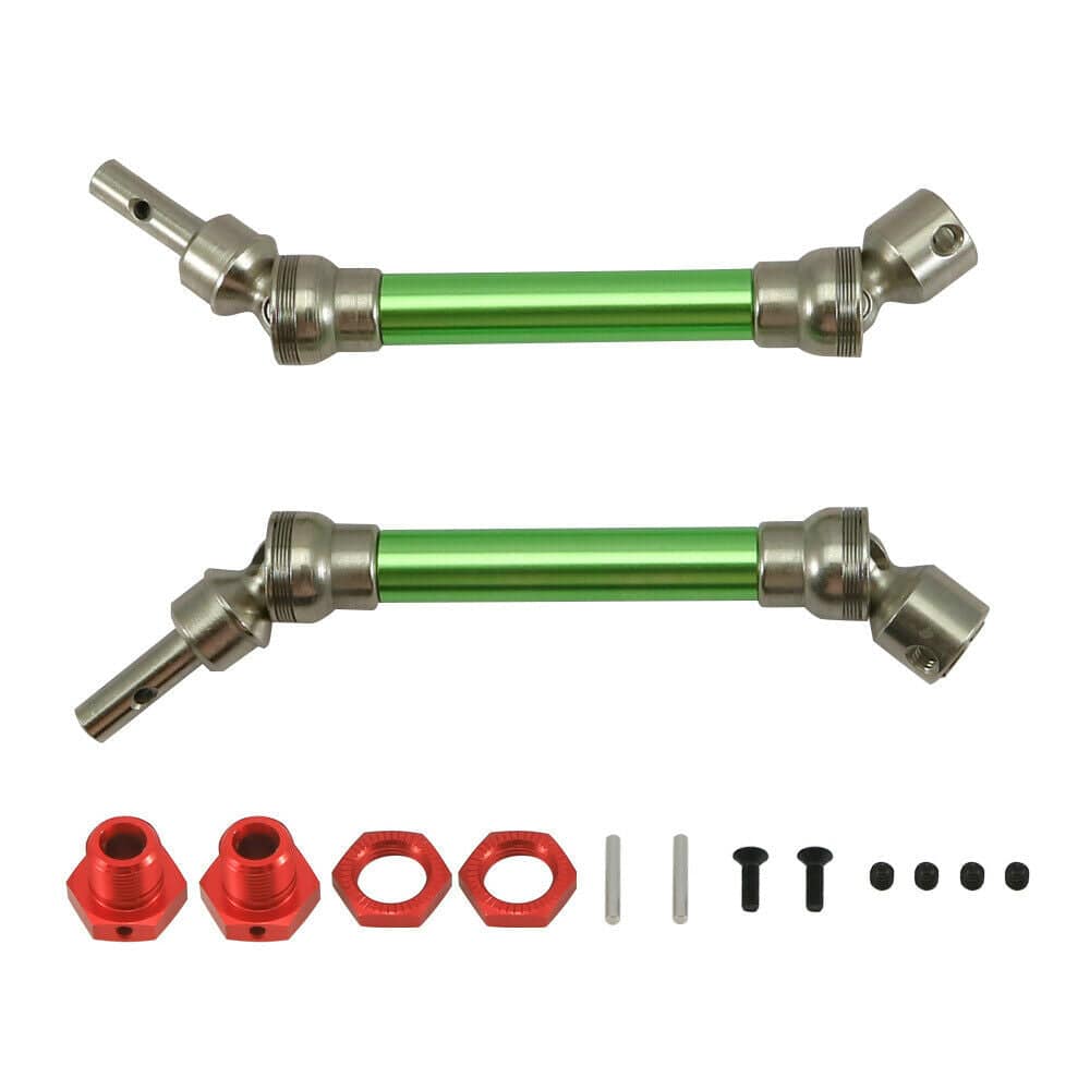 RCAWD ARRMA UPGRADE PARTS Green RCAWD ARA310905 Rear & Front Drive Shaft For 1/8 Arrma Typhon 550 MEGA 3S BLX