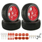 RCAWD ARRMA UPGRADE PARTS RCAWD ARA550087 Wheel Rim Tire Set For Arrma 4S Kraton 3S Mega Senton Vorteks