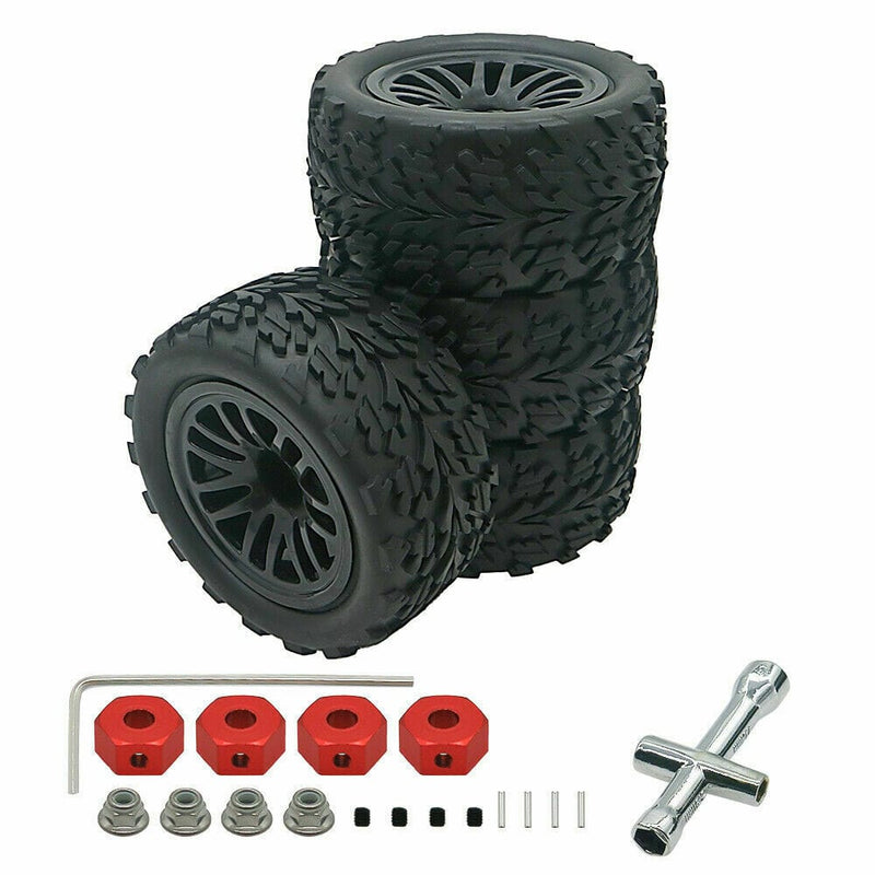 RCAWD 3.07'' Bashing Wheel tires for Arrma 3S 4S Granite Vorteks Sento