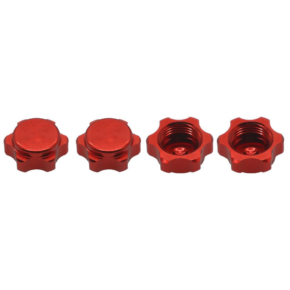 RCAWD ARRMA UPGRADE PARTS Red RCAWD alloy wheel nut 17mm thread 1.0 for Arrma Infraction Limitless Felony