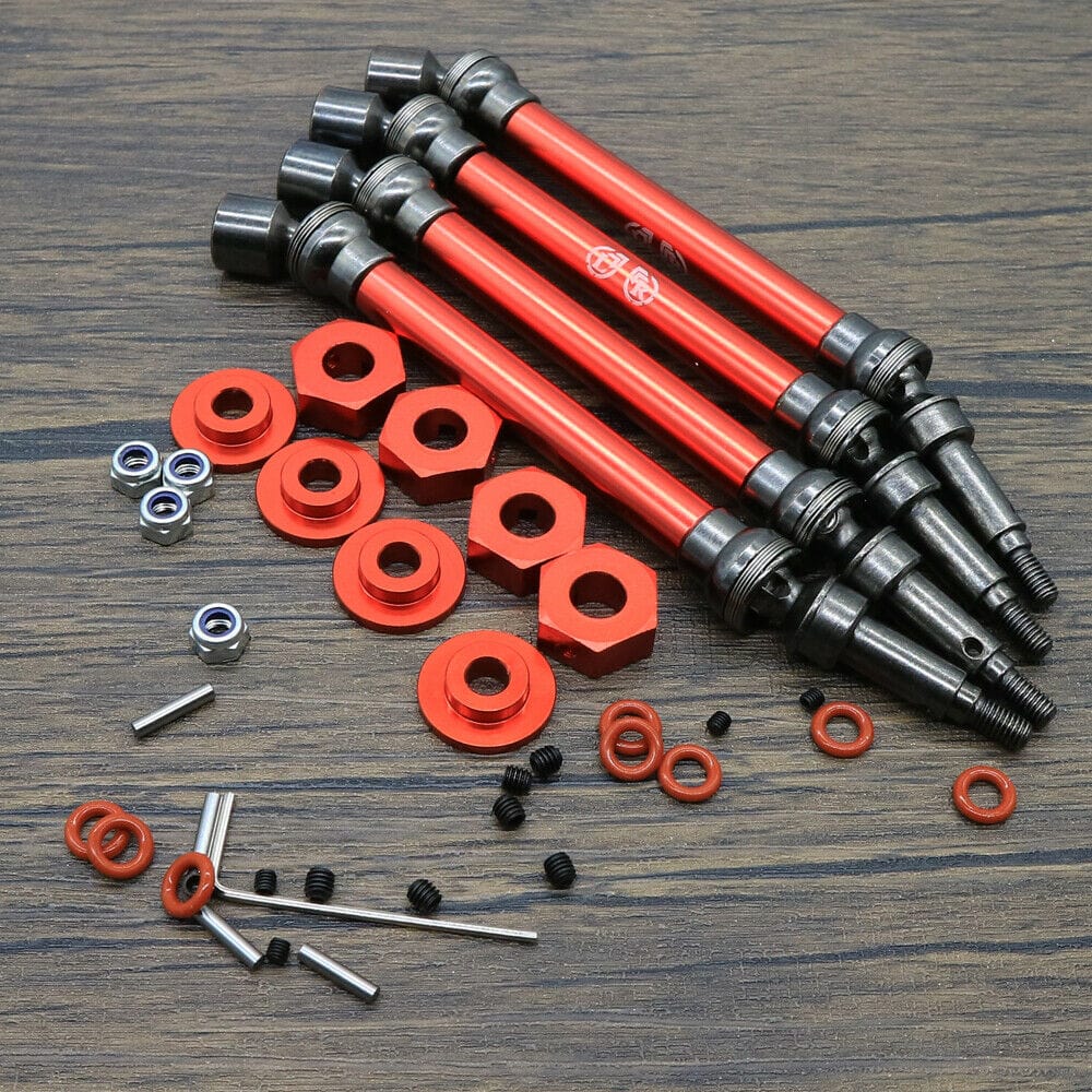 RCAWD ARRMA UPGRADE PARTS Red RCAWD AR310888 slider drive shaft for arrma kraton outcast 4S BLX 4pcs