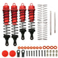 RCAWD ARRMA UPGRADE PARTS Red RCAWD AR330552 Front Rear Shocks For Arrma 1/10 Outcast Kraton 4S BLX 4X4