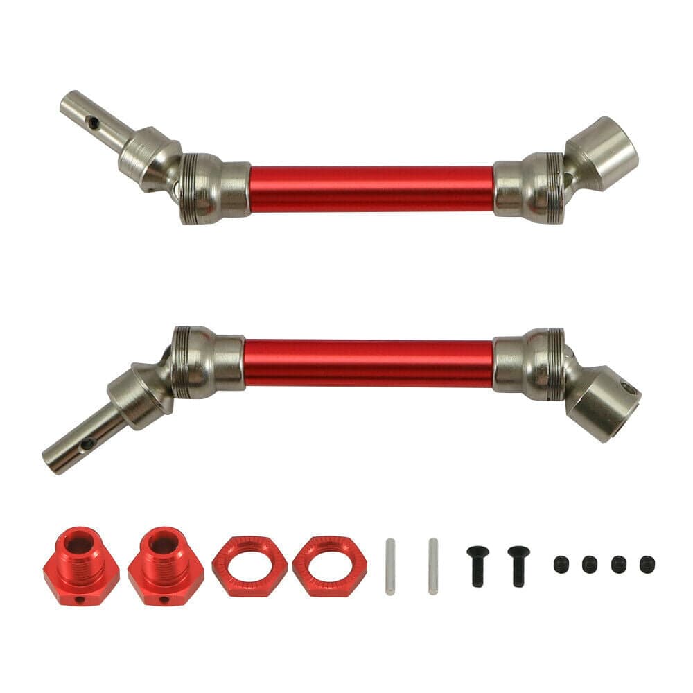 RCAWD ARRMA UPGRADE PARTS Red RCAWD ARA310905 Rear & Front Drive Shaft For 1/8 Arrma Typhon 550 MEGA 3S BLX