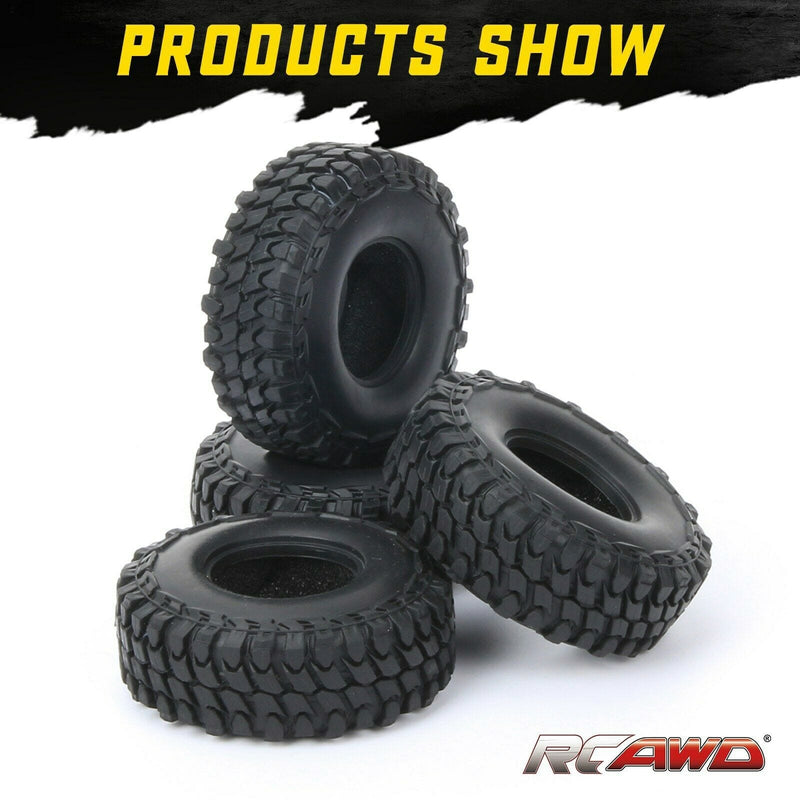 RCAWD 55*20mm Deep Thread Rubber Tires for Axial SCX24 Crawlers - RCAWD