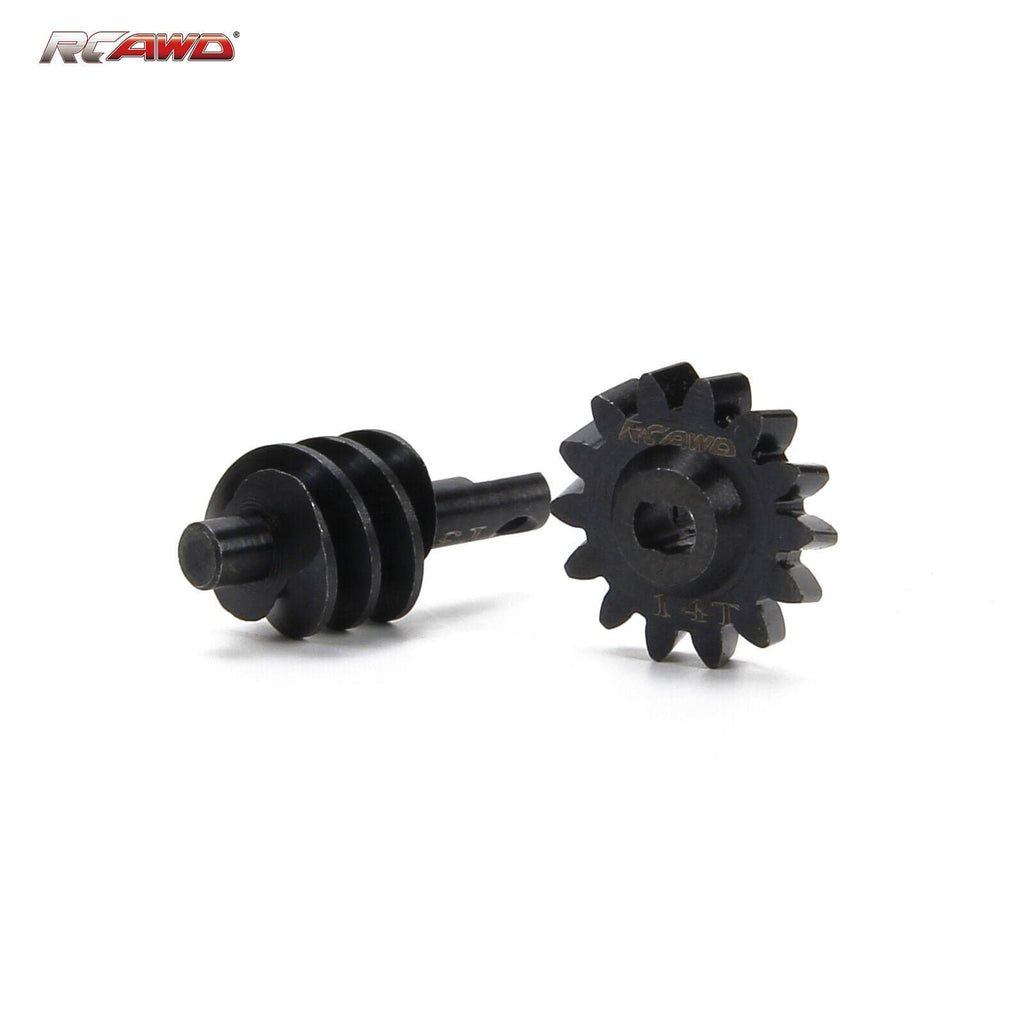 RCAWD SCX24 overdrive gear 14T Worm Gears Set compatiable with AX24