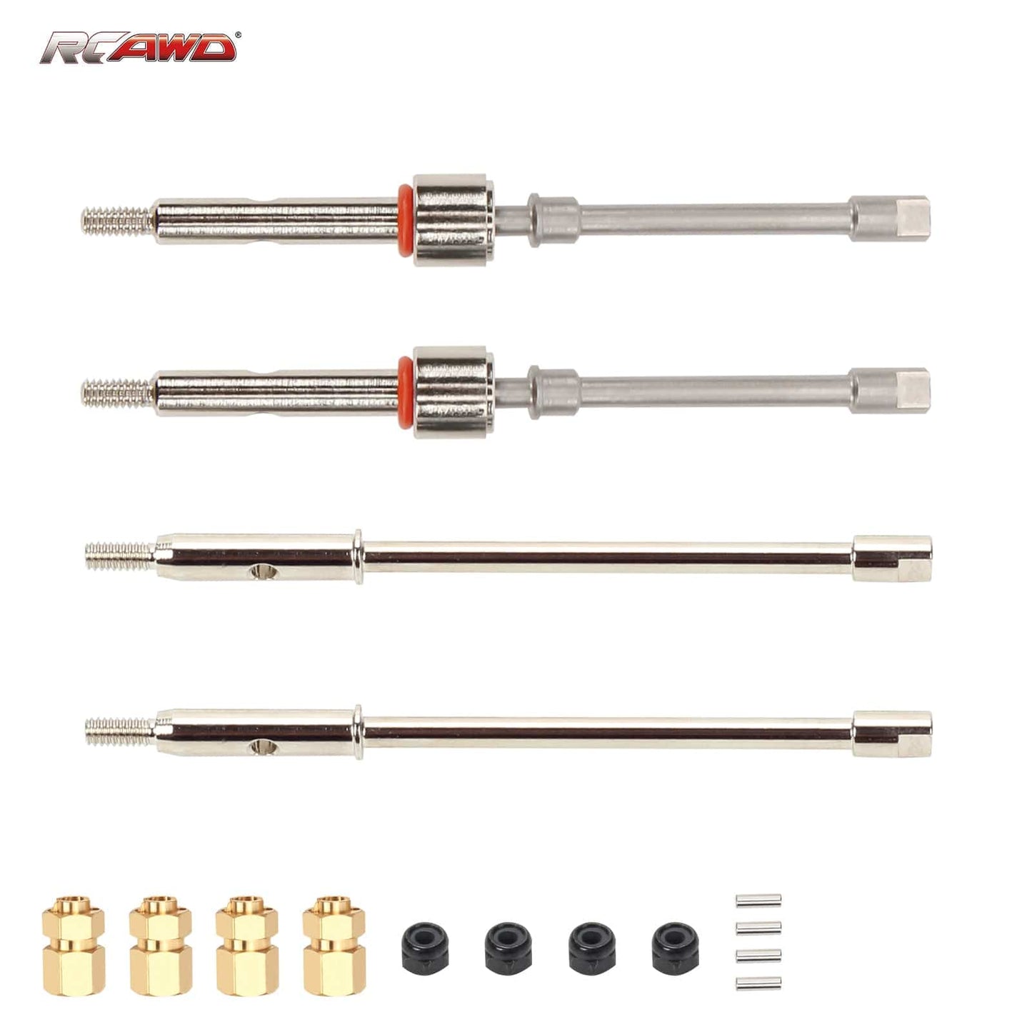 RCAWD AXIAL SCX24 Axial SCX24 Lengthened CVD Drive Shaft Axle Set -- RCAWD