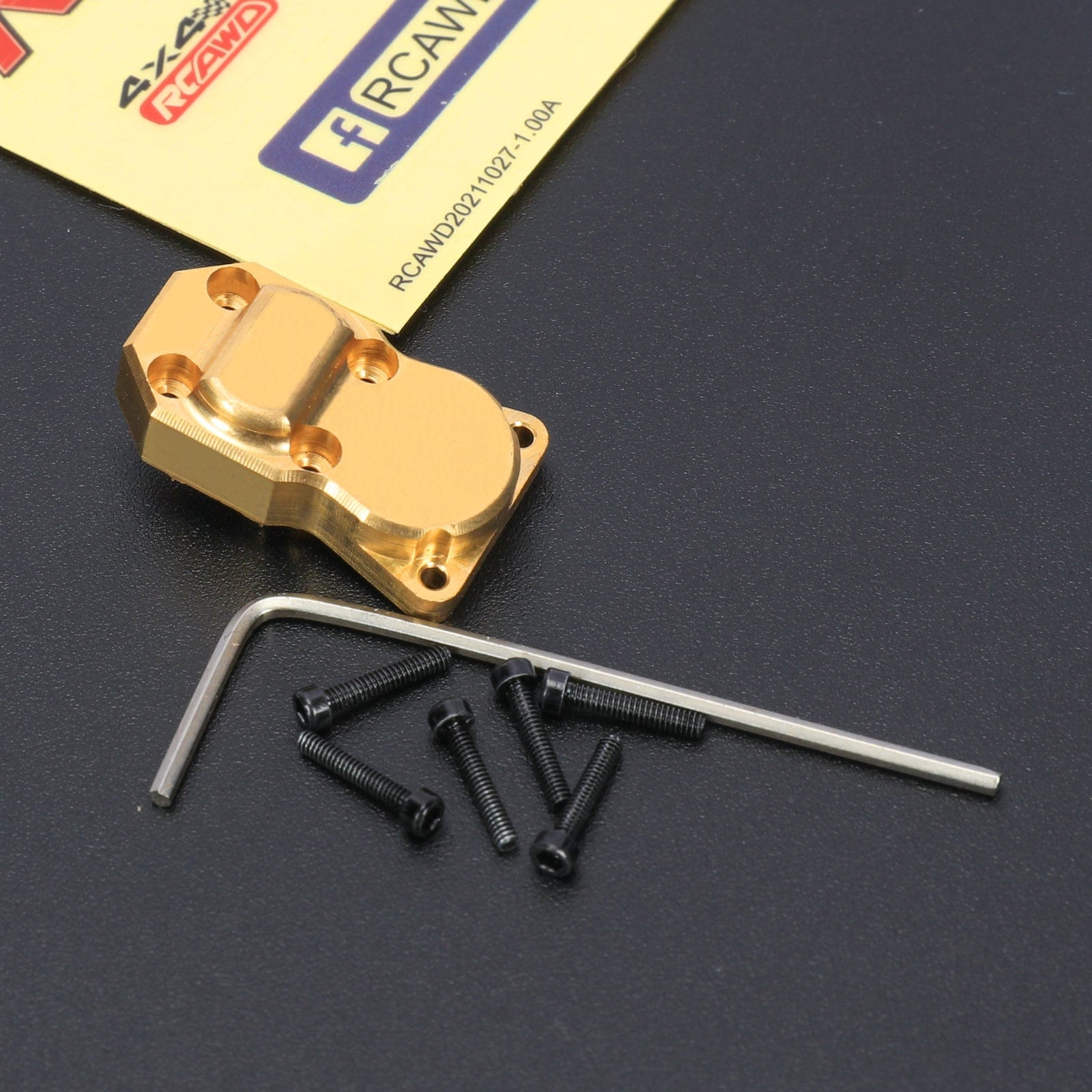 RCAWD AXIAL SCX24 Brass RCAWD Axial SCX24 Upgrades brass axle housing diff cover SCX2407