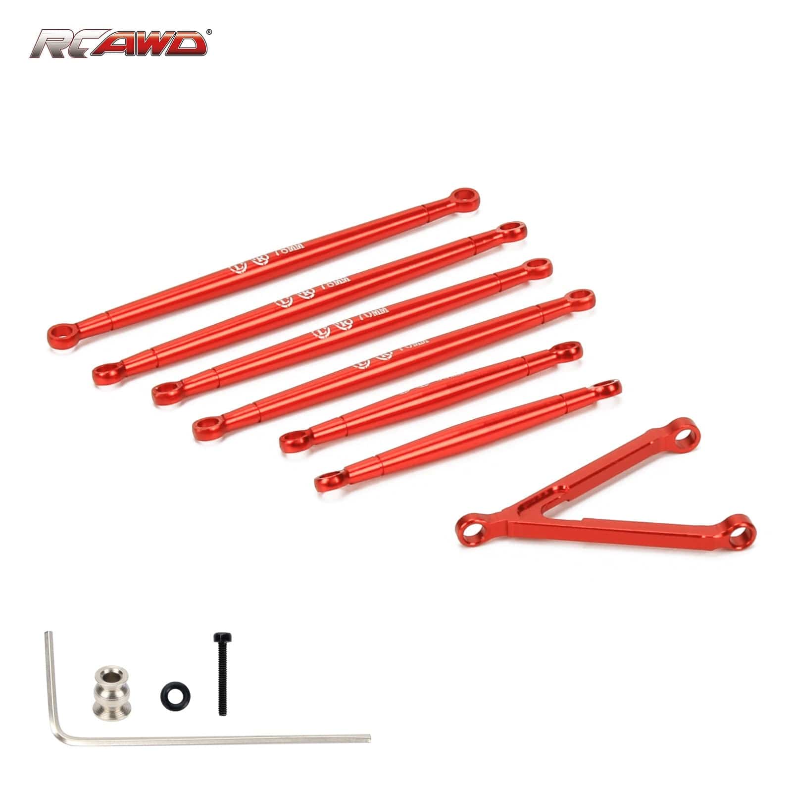 RCAWD AXIAL SCX24 RCAWD Axial SCX24 Upgrades Alloy links linkage rod set SCX2507