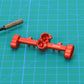 RCAWD AXIAL SCX24 rear portal axle housing / Red RCAWD Axial SCX24 upgrades Alloy Front rear portal axle housing case