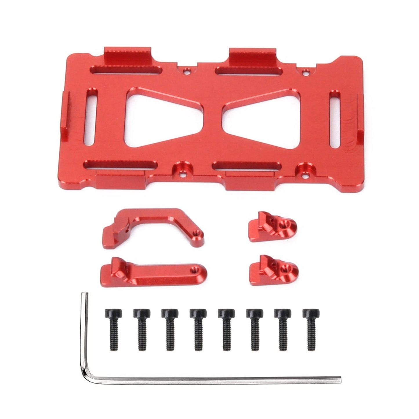 RCAWD AXIAL SCX24 Red RCAWD Axial SCX24 Upgrades Aluminum alloy battery tray SCX2452