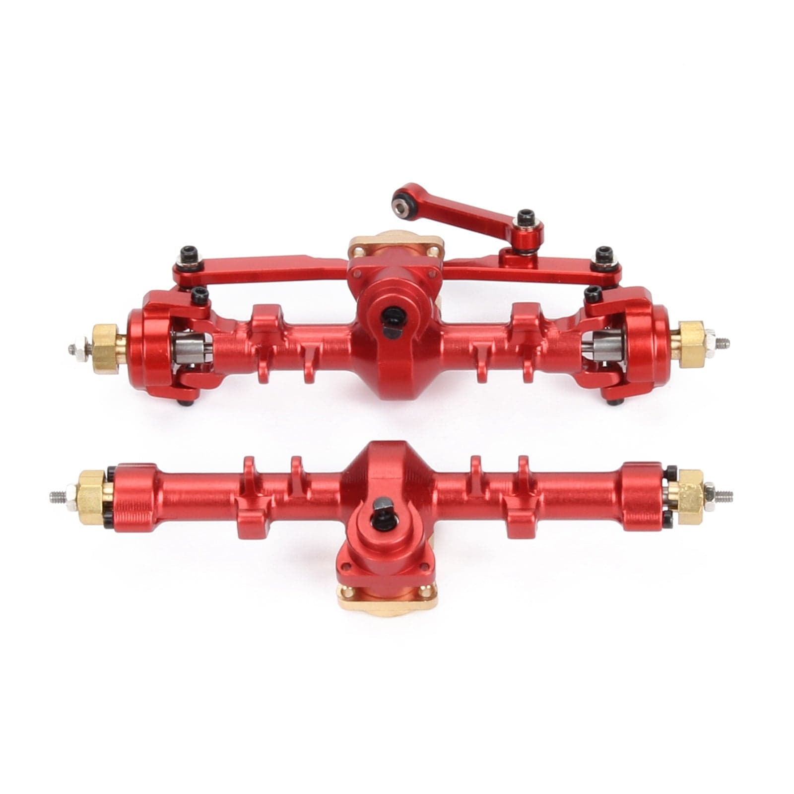 RCAWD AXIAL SCX24 Red RCAWD Axial SCX24 Upgrades Aluminum Axles Set SCX2457