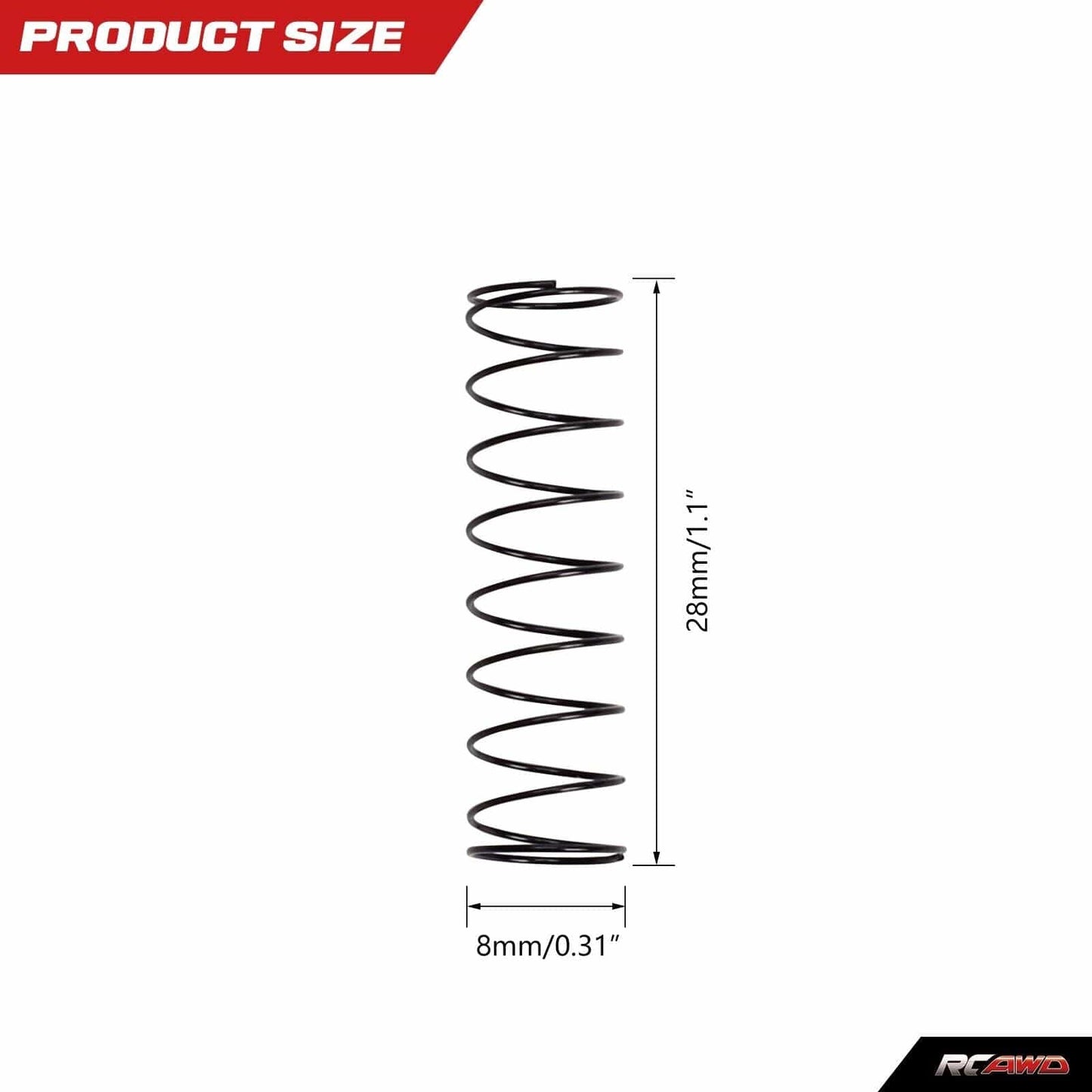 RCAWD AXIAL SCX24 soft spring for RCAWD oil type scx24 shocks set