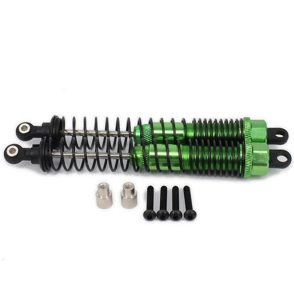 RCAWD AXIAL UPGRADE PARTS Green RCAWD 130mm RC Shock Absorber  Oil Filled style for RC Model Car 1/10 Axial Yeti Rock 2pcs