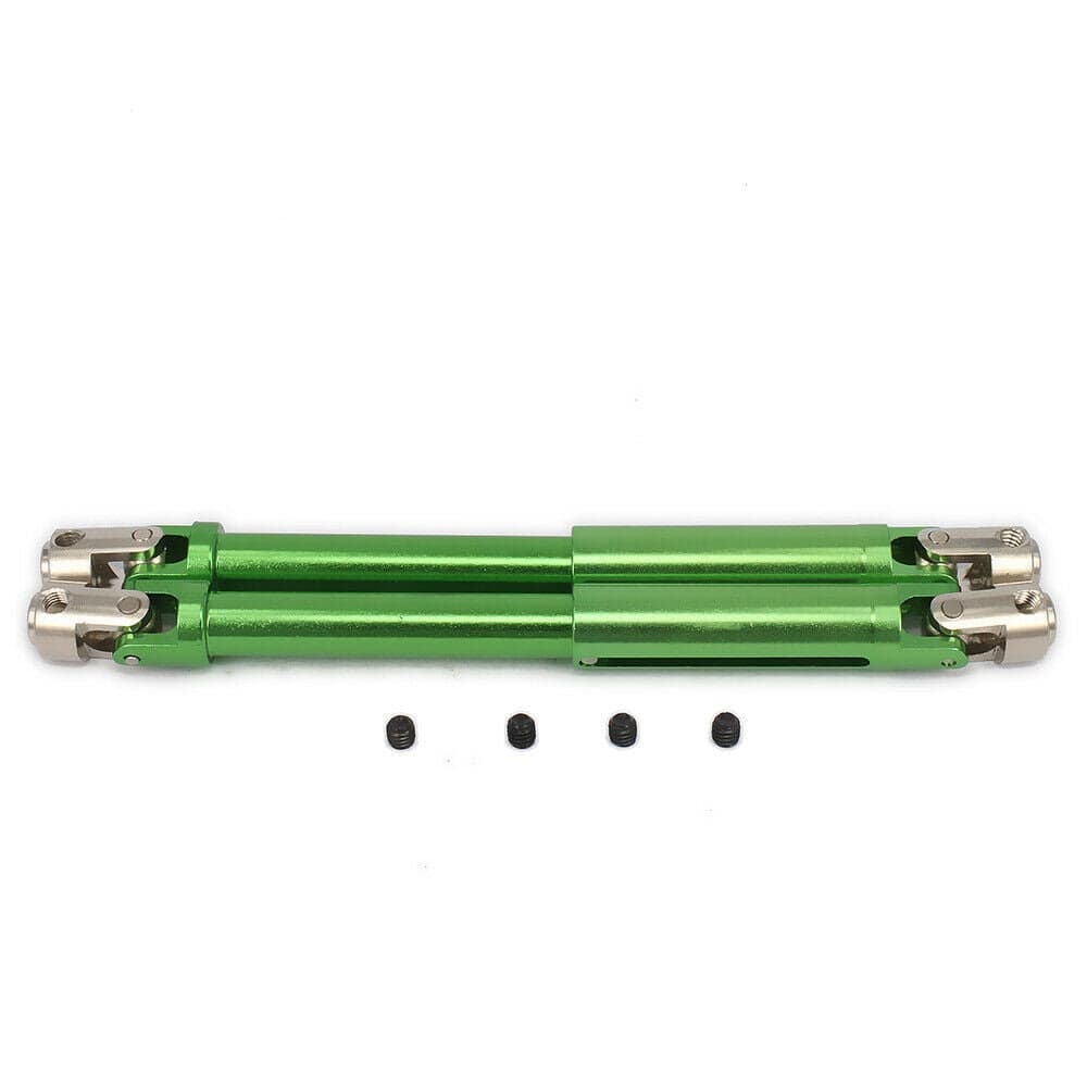 RCAWD AXIAL UPGRADE PARTS Green RCAWD Drive Shaft 106-138mm For 1/10 Axial Scx10 SCX0016 Jeep Wrangler 2pcs