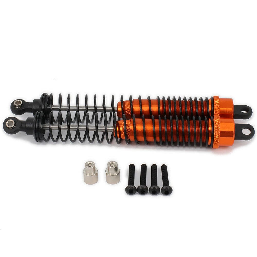 RCAWD AXIAL UPGRADE PARTS Orange RCAWD 130mm RC Shock Absorber  Oil Filled style for RC Model Car 1/10 Axial Yeti Rock 2pcs