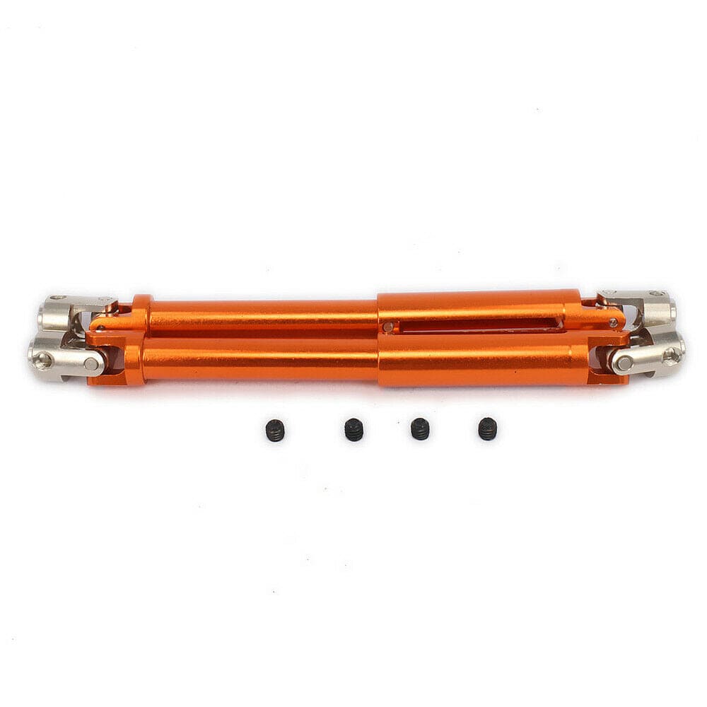 RCAWD AXIAL UPGRADE PARTS Orange RCAWD Drive Shaft 106-138mm For 1/10 Axial Scx10 SCX0016 Jeep Wrangler 2pcs