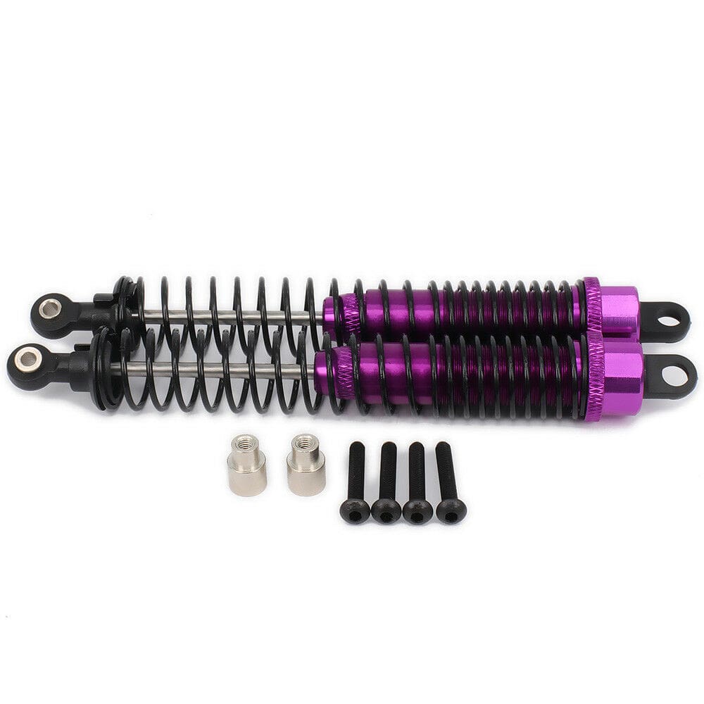 RCAWD AXIAL UPGRADE PARTS Purple RCAWD 130mm RC Shock Absorber  Oil Filled style for RC Model Car 1/10 Axial Yeti Rock 2pcs