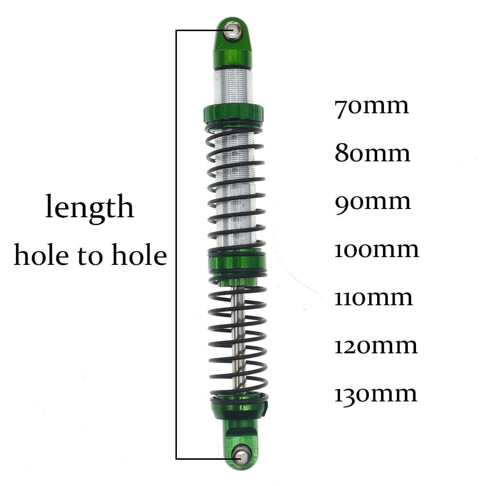 RCAWD AXIAL UPGRADE PARTS RCAWD All Metal Advanced Shocks For 1/10 Axial SCX10 II TRX4 HSP Slash Redcat