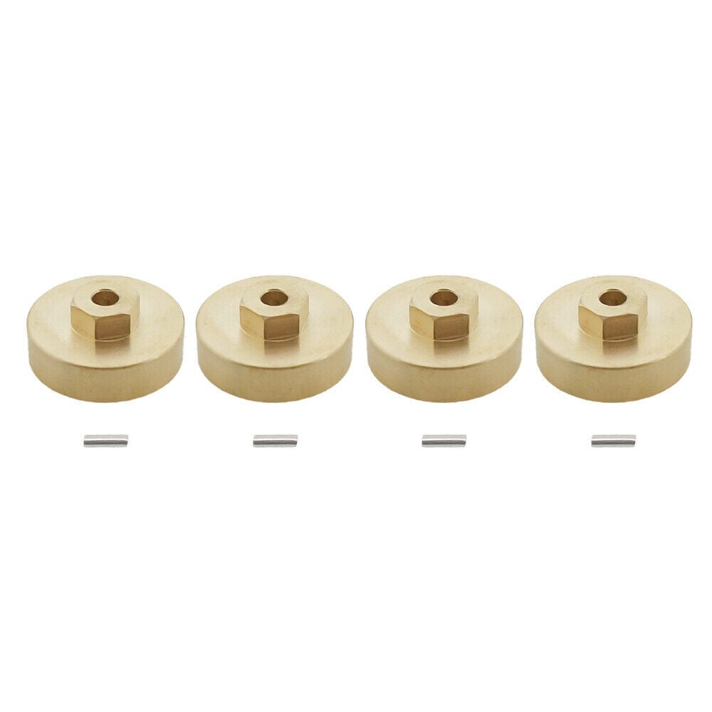 RCAWD AXIAL UPGRADE PARTS RCAWD Brass Counter weight Hex Hub Adaptors For 1/24 Horizon Axial SCX24