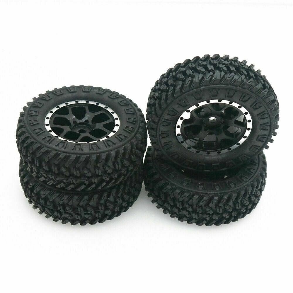 RCAWD AXIAL UPGRADE PARTS RCAWD Weighted Bead lock Wheel Rims Tires For 1/24 Axial SCX24 90081