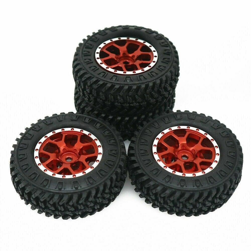 RCAWD AXIAL UPGRADE PARTS RCAWD Weighted Bead lock Wheel Rims Tires For 1/24 Axial SCX24 90081