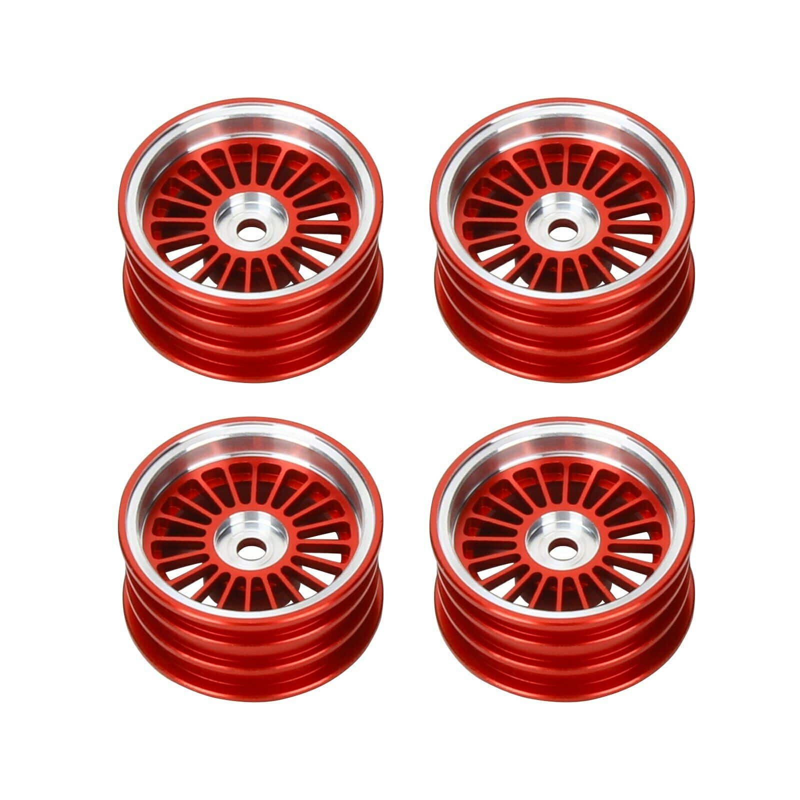 RCAWD AXIAL UPGRADE PARTS Red RCAWD Metal Wheel for Axial SCX24 Crawlers AXI90081 AXI00001 AXI00002