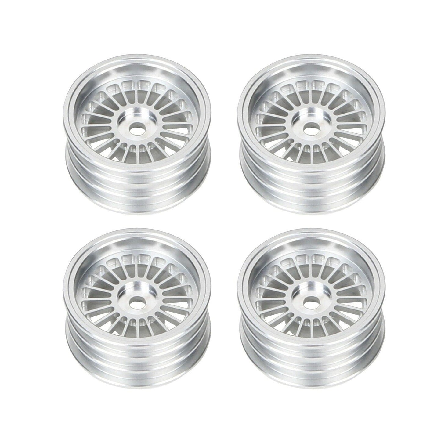 RCAWD AXIAL UPGRADE PARTS Silver RCAWD Metal Wheel for Axial SCX24 Crawlers AXI90081 AXI00001 AXI00002