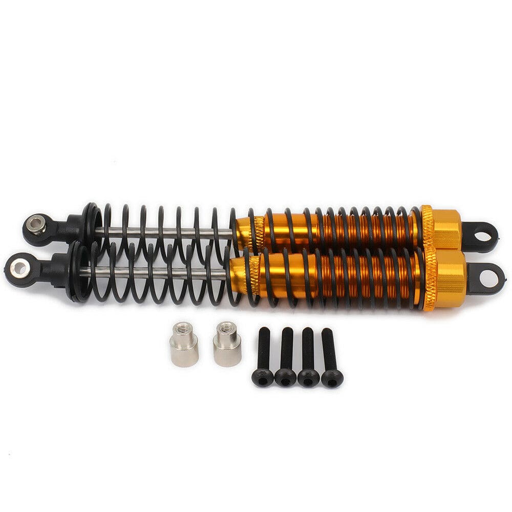 RCAWD AXIAL UPGRADE PARTS Yellow RCAWD 130mm RC Shock Absorber  Oil Filled style for RC Model Car 1/10 Axial Yeti Rock 2pcs
