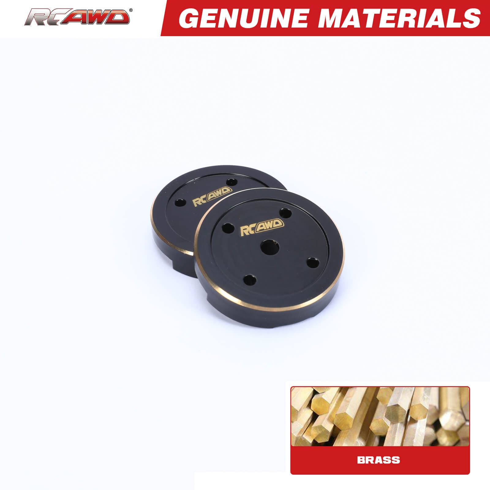 RCAWD Axial UTB18 Standard RCAWD Axial UTB18 Upgrades Brass Portal Axle Gear Cover Increased Weight 76g/Pc AXI31200