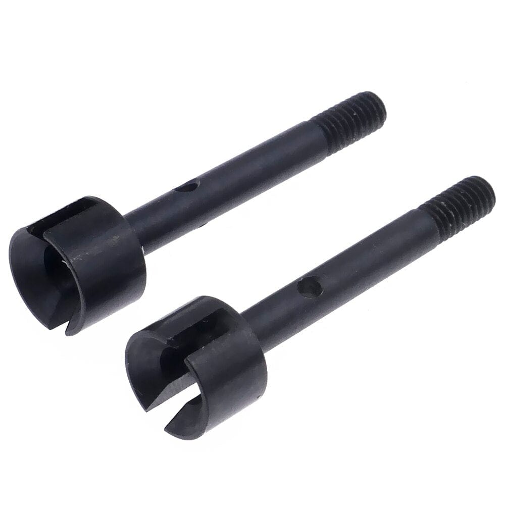 RCAWD Black #45 steel front wheel axle for 1/10 RGT 136100 and FTX Outback crawler parts 2pcs